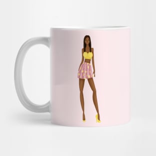 cute summer and beach designed outfit Mug